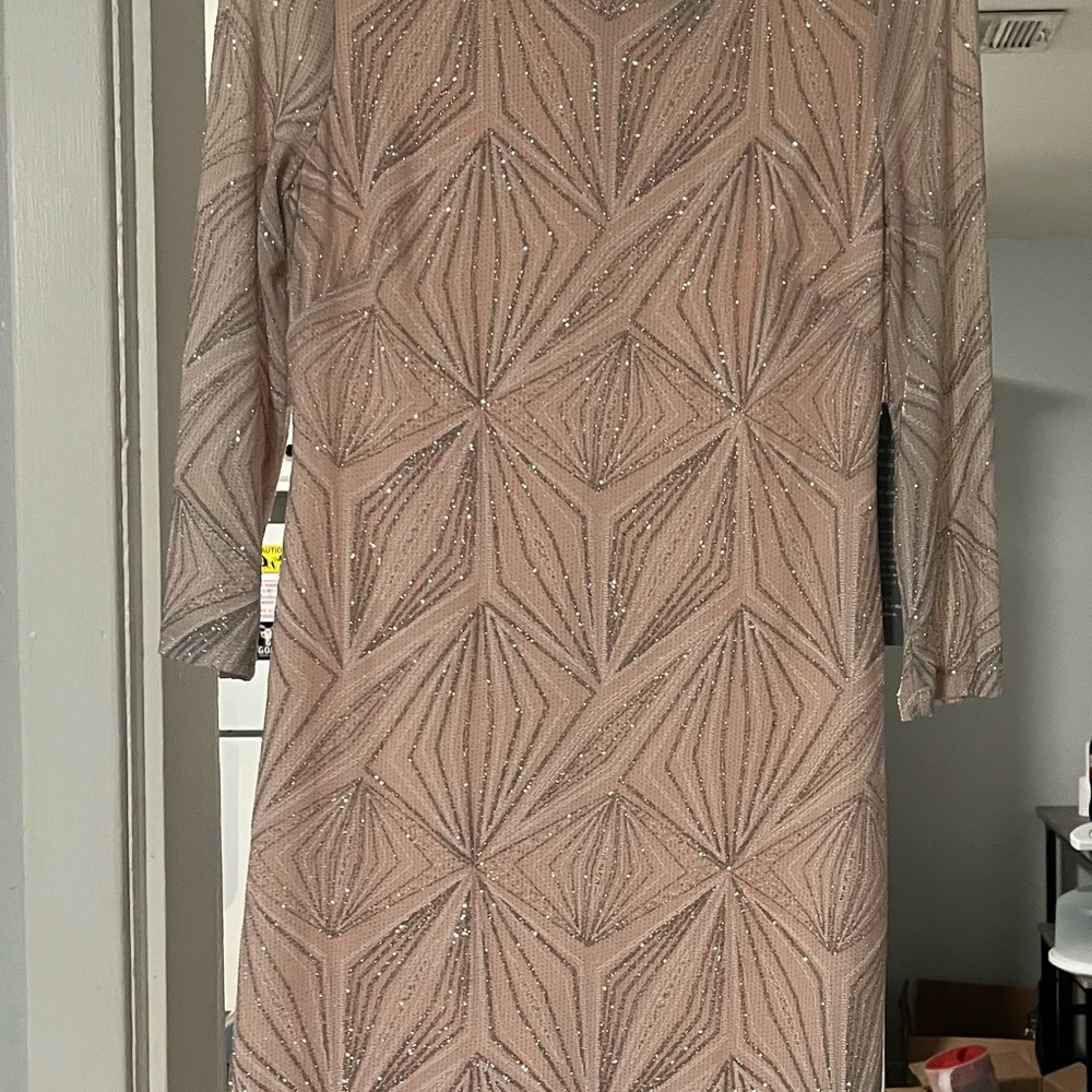 Light Pink Geometric Dress | NWT Elegant